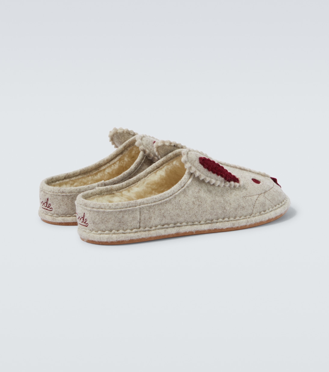Wool-blend slippers | Bode