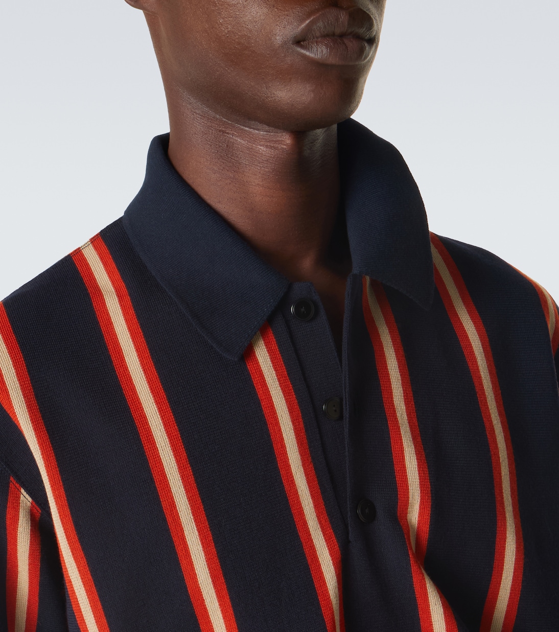 Polo de lana a rayas | Junya Watanabe