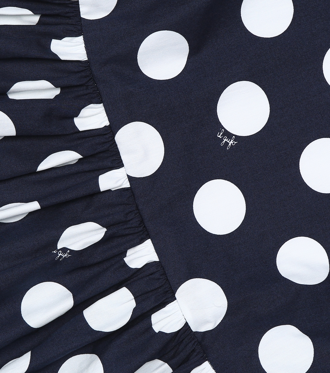 Kleid aus Baumwolle mit Polka-Dots | Il Gufo