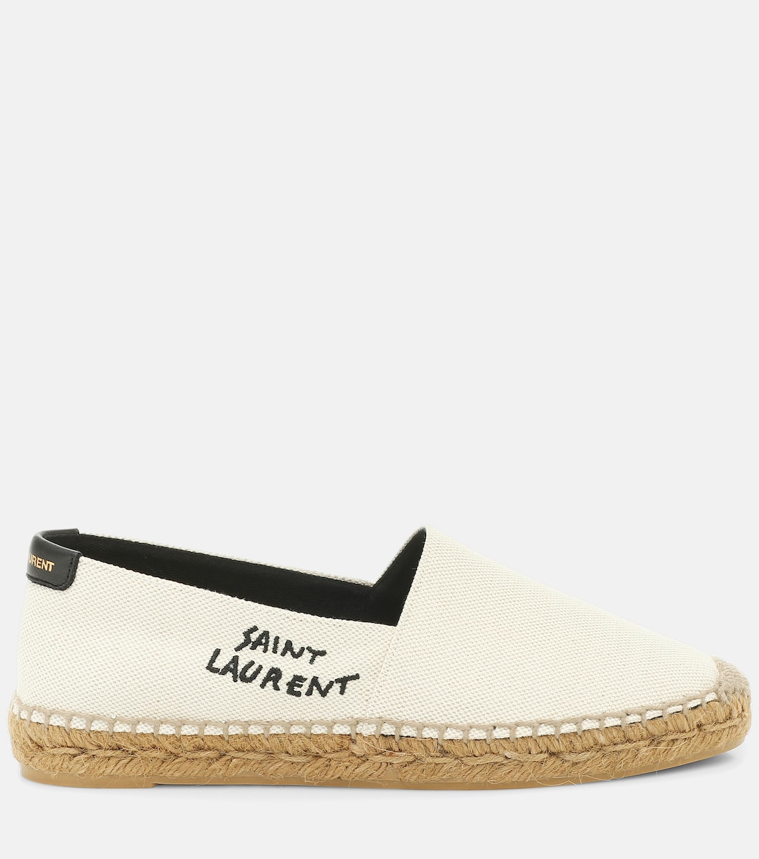 Embroidered canvas espadrilles | Saint Laurent