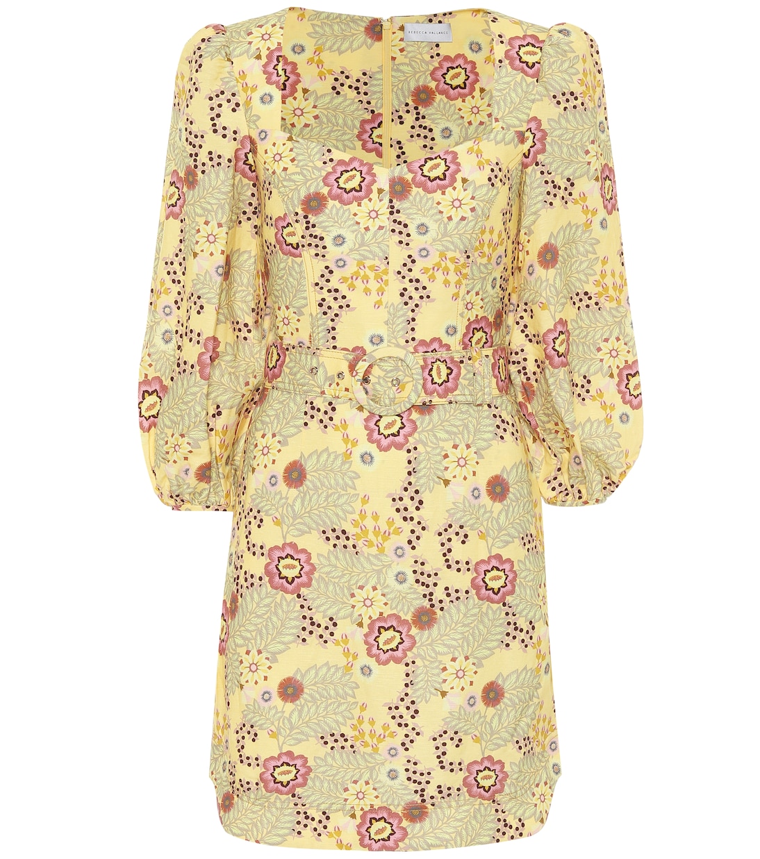 Vestido corto Sahara mezcla de lino | Rebecca Vallance