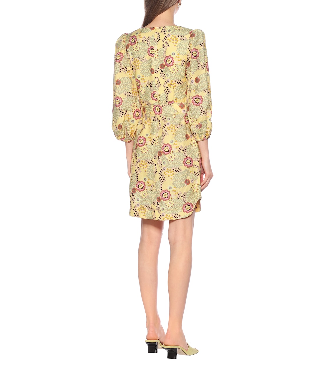 Vestido corto Sahara mezcla de lino | Rebecca Vallance