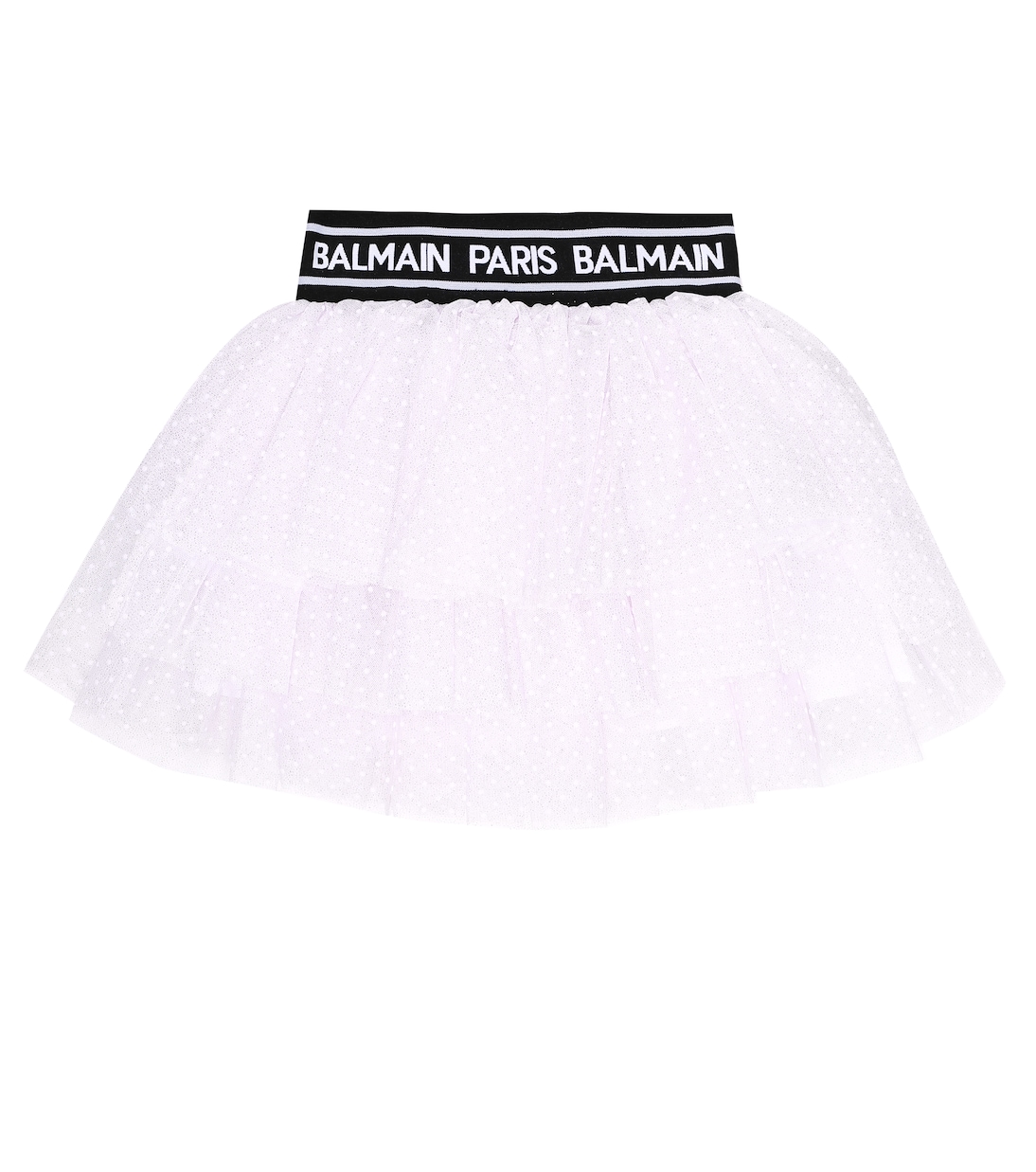 Falda de tul con logo | Balmain Kids