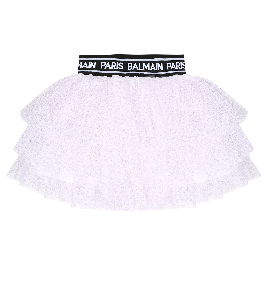 Falda de tul con logo | Balmain Kids