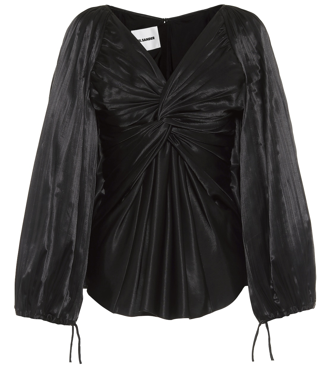 Gathered satin top | Jil Sander