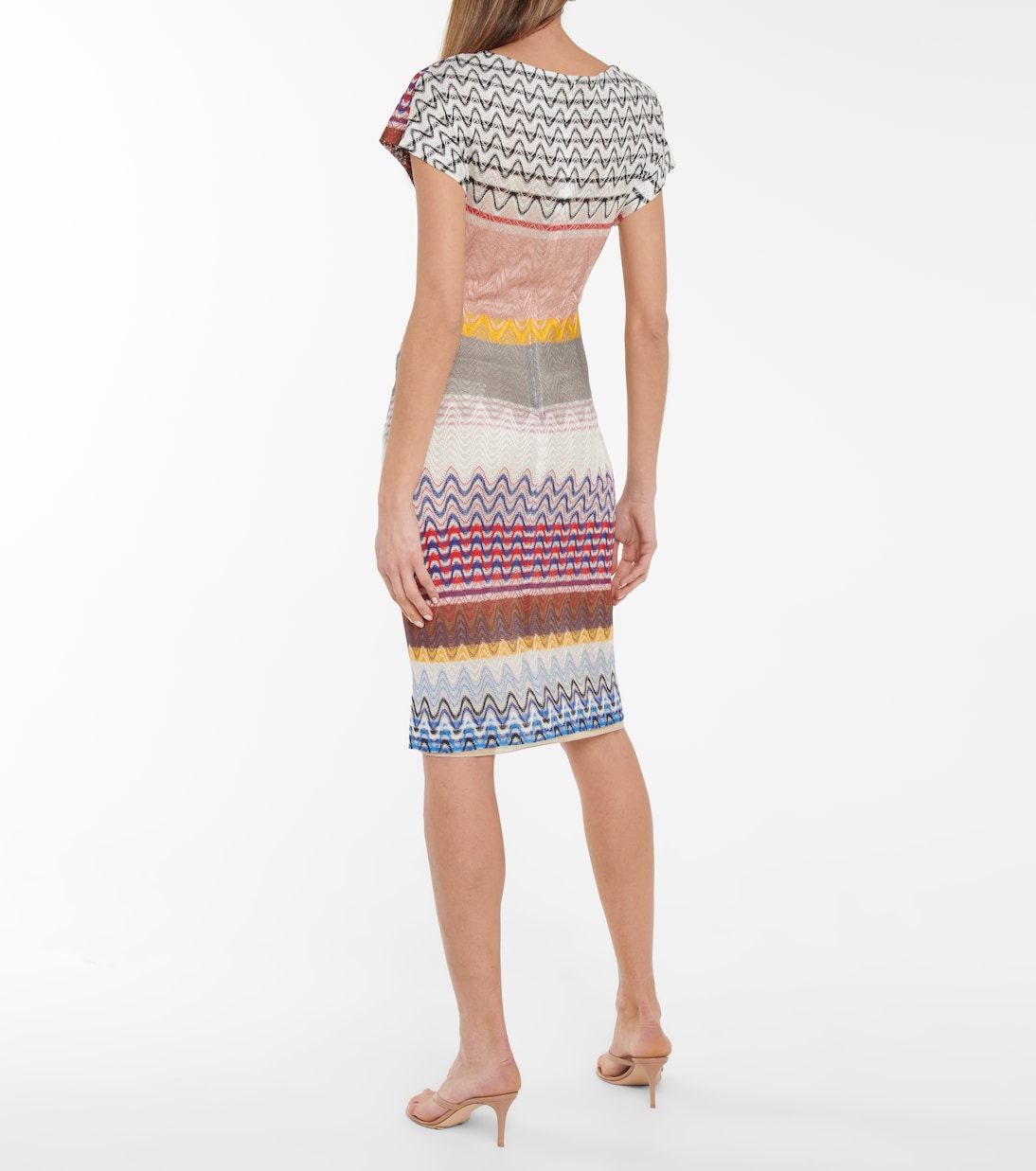 Zig-zag knit midi dress | Missoni
