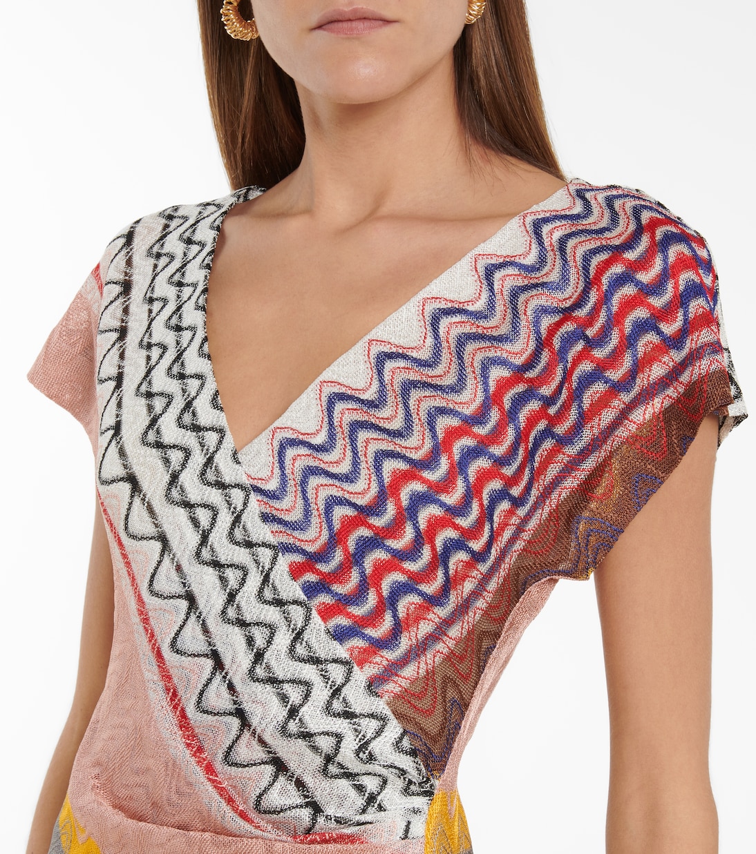 Zig-zag knit midi dress | Missoni