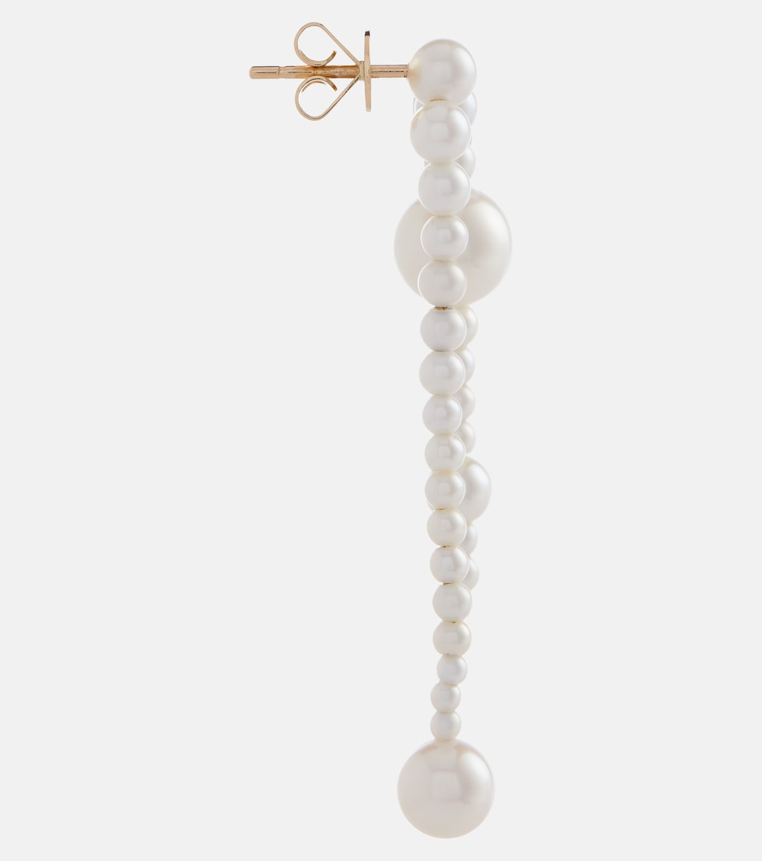 Orecchino Splash Nuit in oro giallo 14kt con perle di Sophie Bille Brahe, design unico per giovani trendy