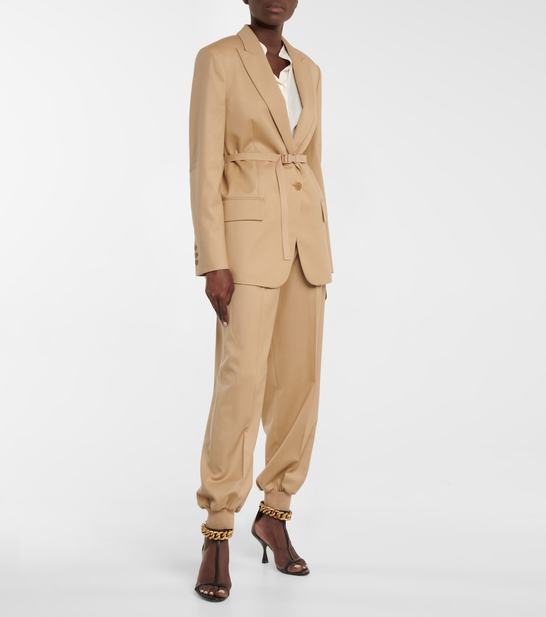 High-rise wool pants | Stella McCartney
