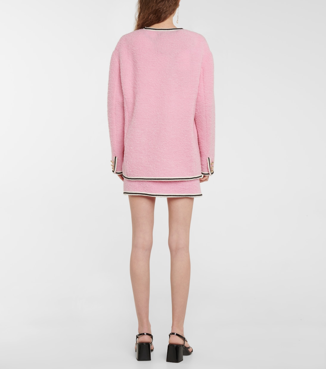 Wool-blend bouclé cardigan | Miu Miu