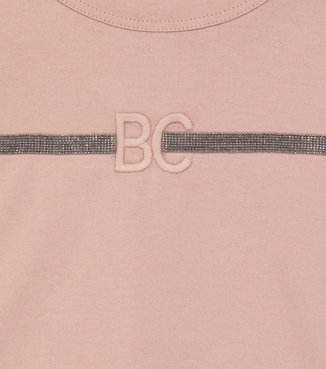 Embellished cotton jersey T-shirt | Brunello Cucinelli Kids