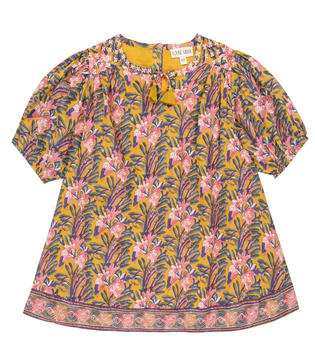 Robe Eugenie en coton à fleurs | Louise Misha