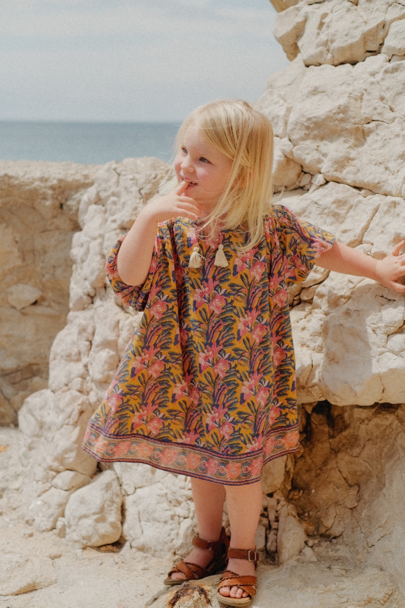 Robe Eugenie en coton à fleurs | Louise Misha