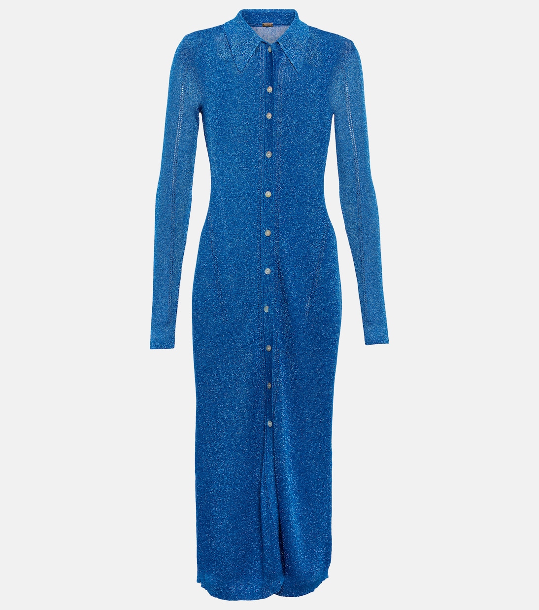 Midikleid aus Metallic-Strick | Dodo Bar Or