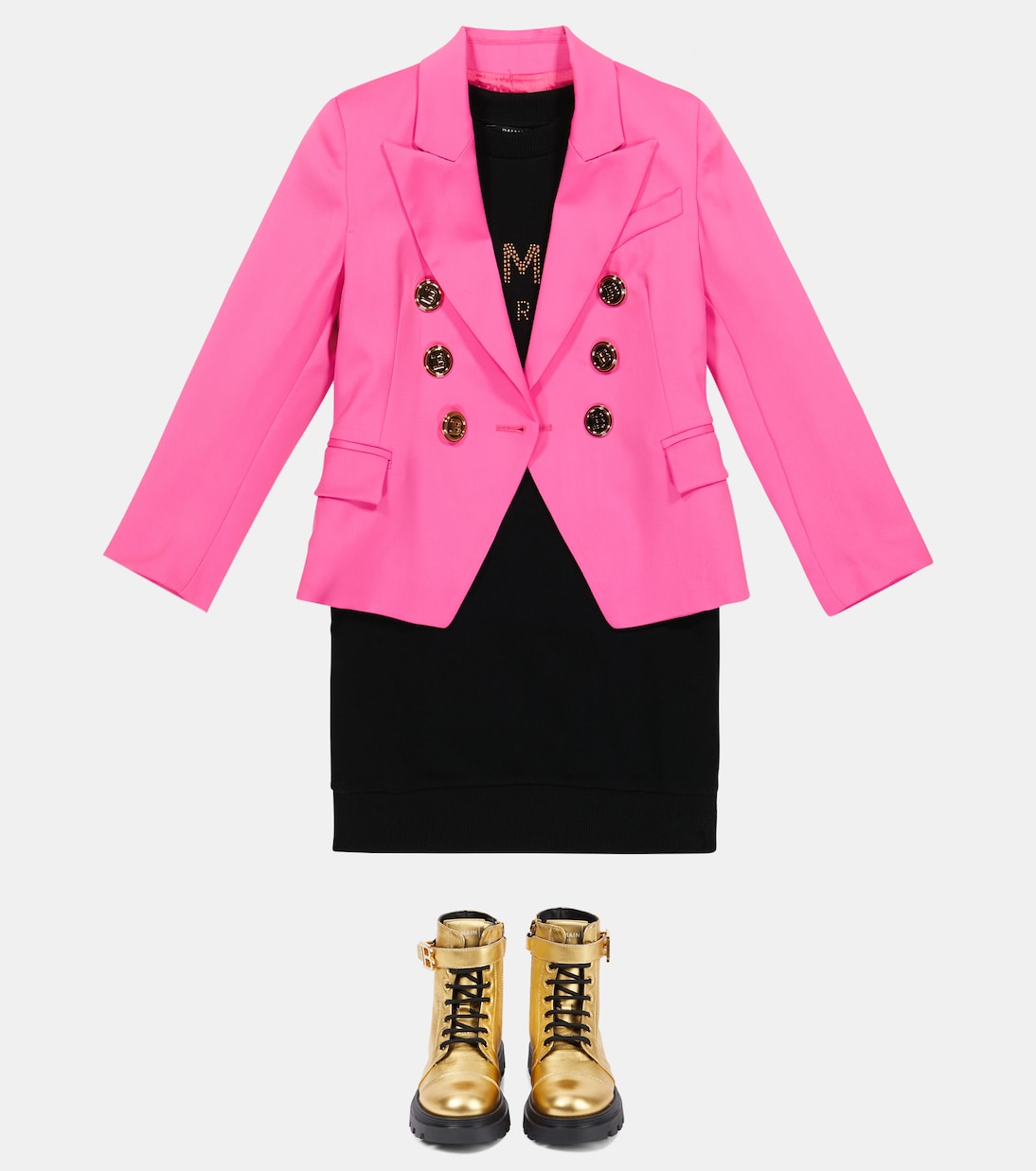 Blazer aus Schurwolle | Balmain Kids