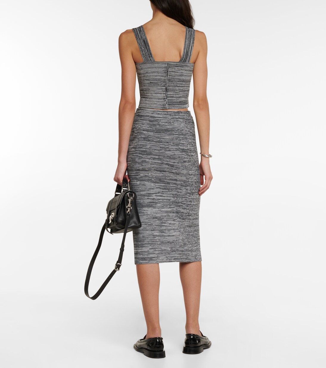 White Label falda midi de punto | Proenza Schouler