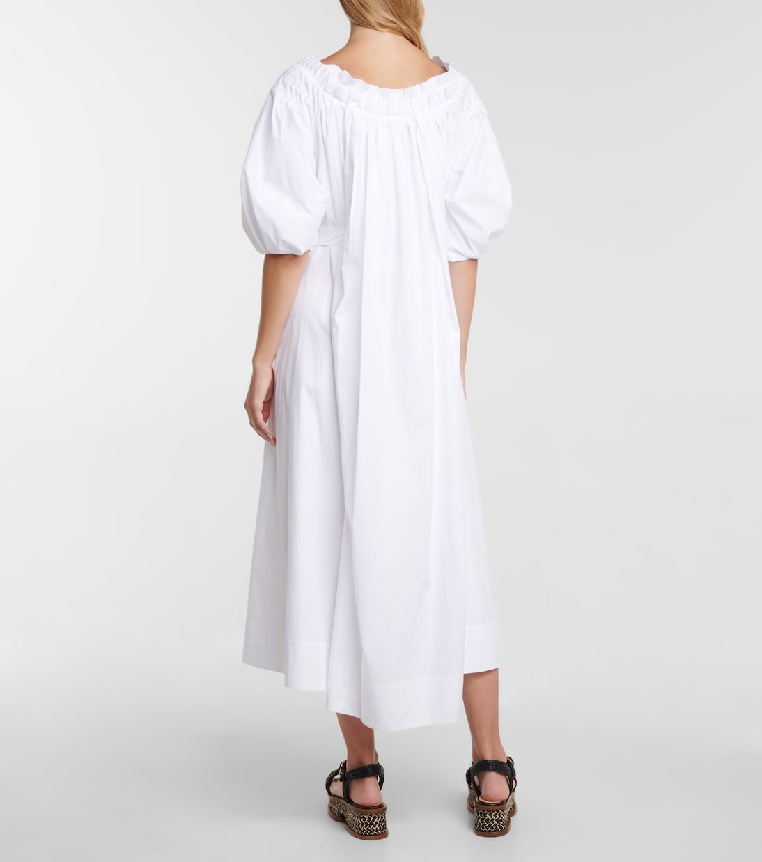Galetta off-shoulder cotton midi dress | Gabriela Hearst