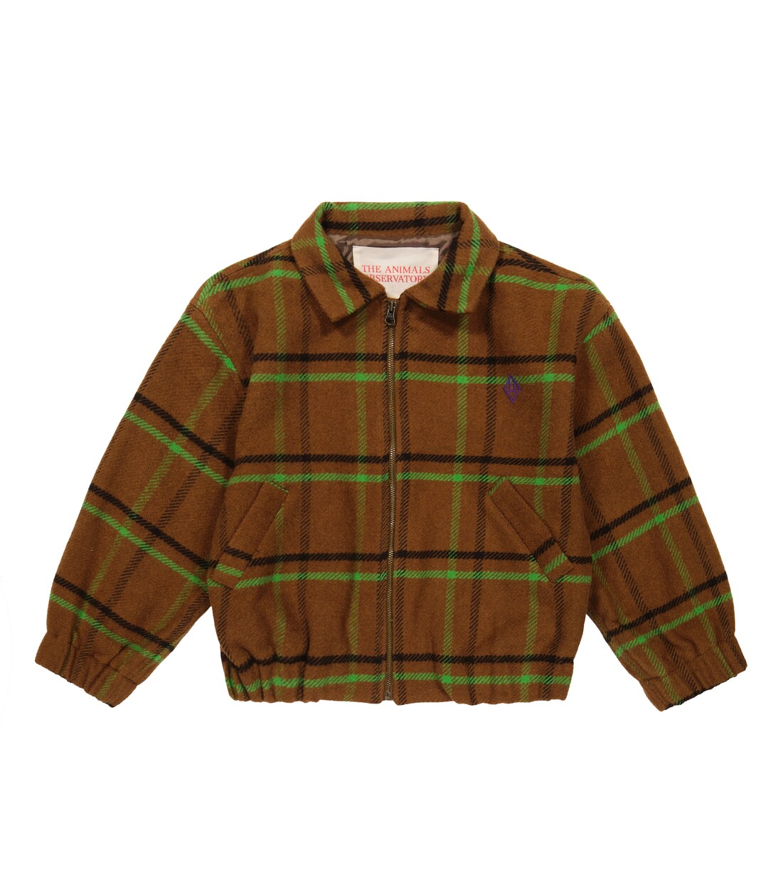 Falcon checked wool-blend jacket | The Animals Observatory