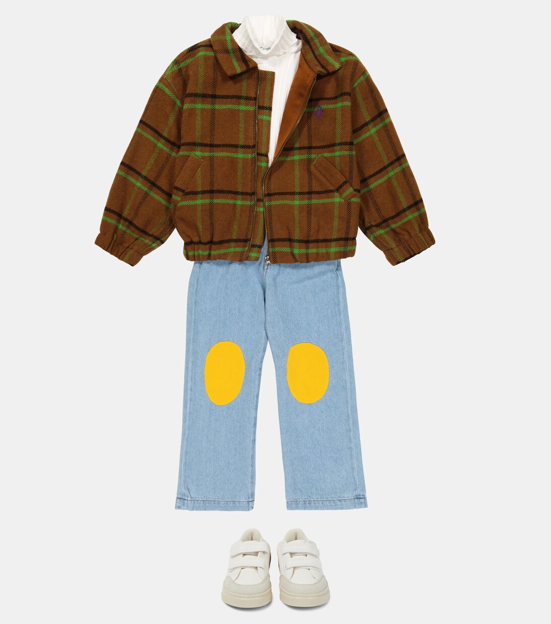 Falcon checked wool-blend jacket | The Animals Observatory