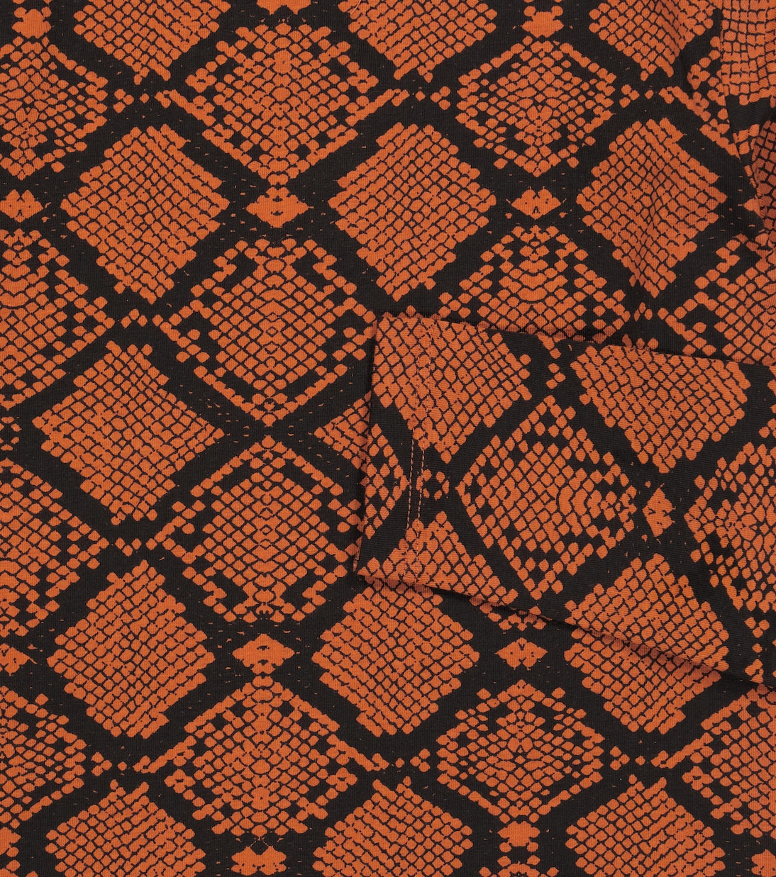 Snake-print jersey long-sleeved top | Mini Rodini