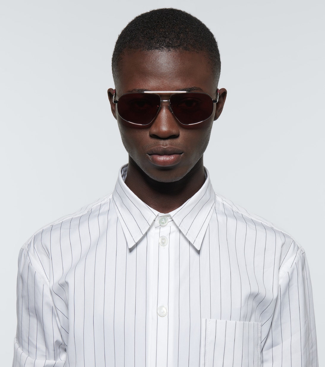 Occhiali aviator in metallo | Bottega Veneta