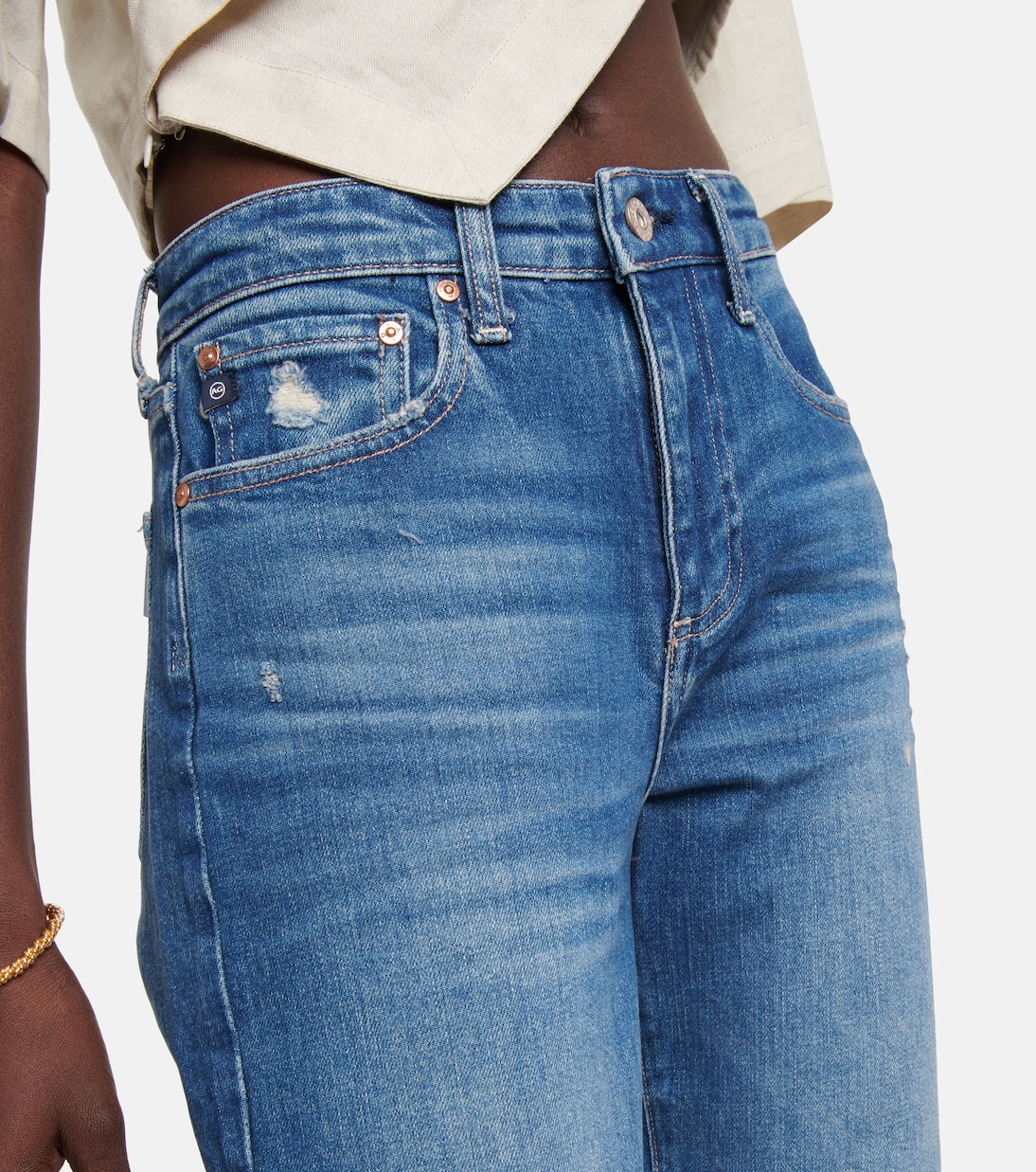 Jeans boyfriend Knoxx de tiro alto | AG Jeans