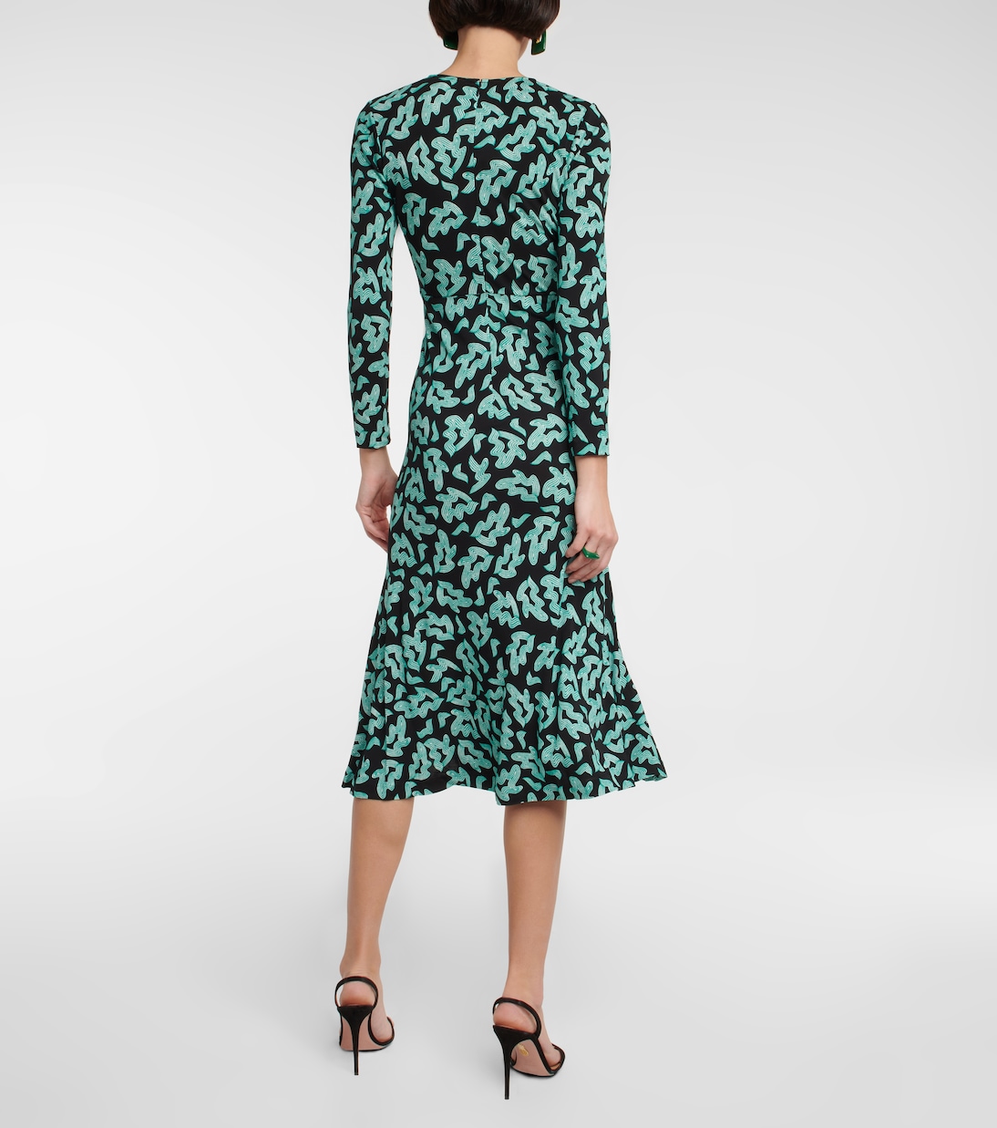 Printed ruched midi dress | Diane von Furstenberg