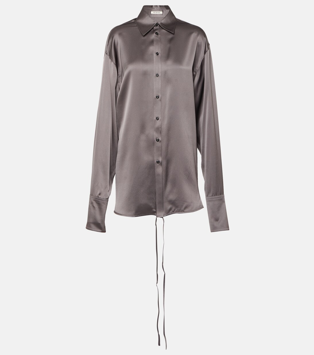Satin wrap blouse | Peter Do