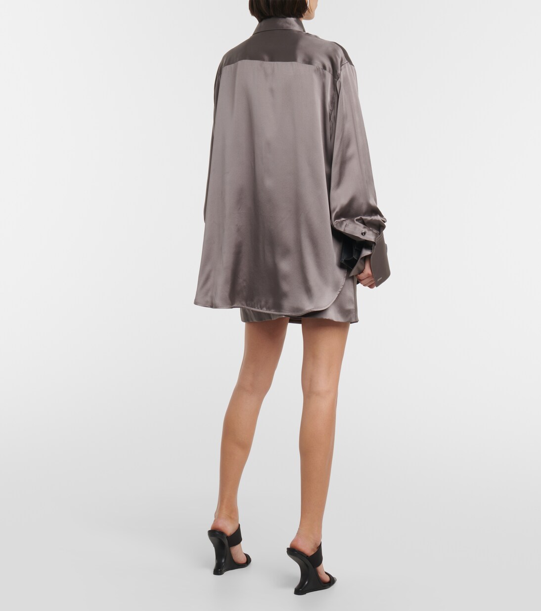 Satin wrap blouse | Peter Do