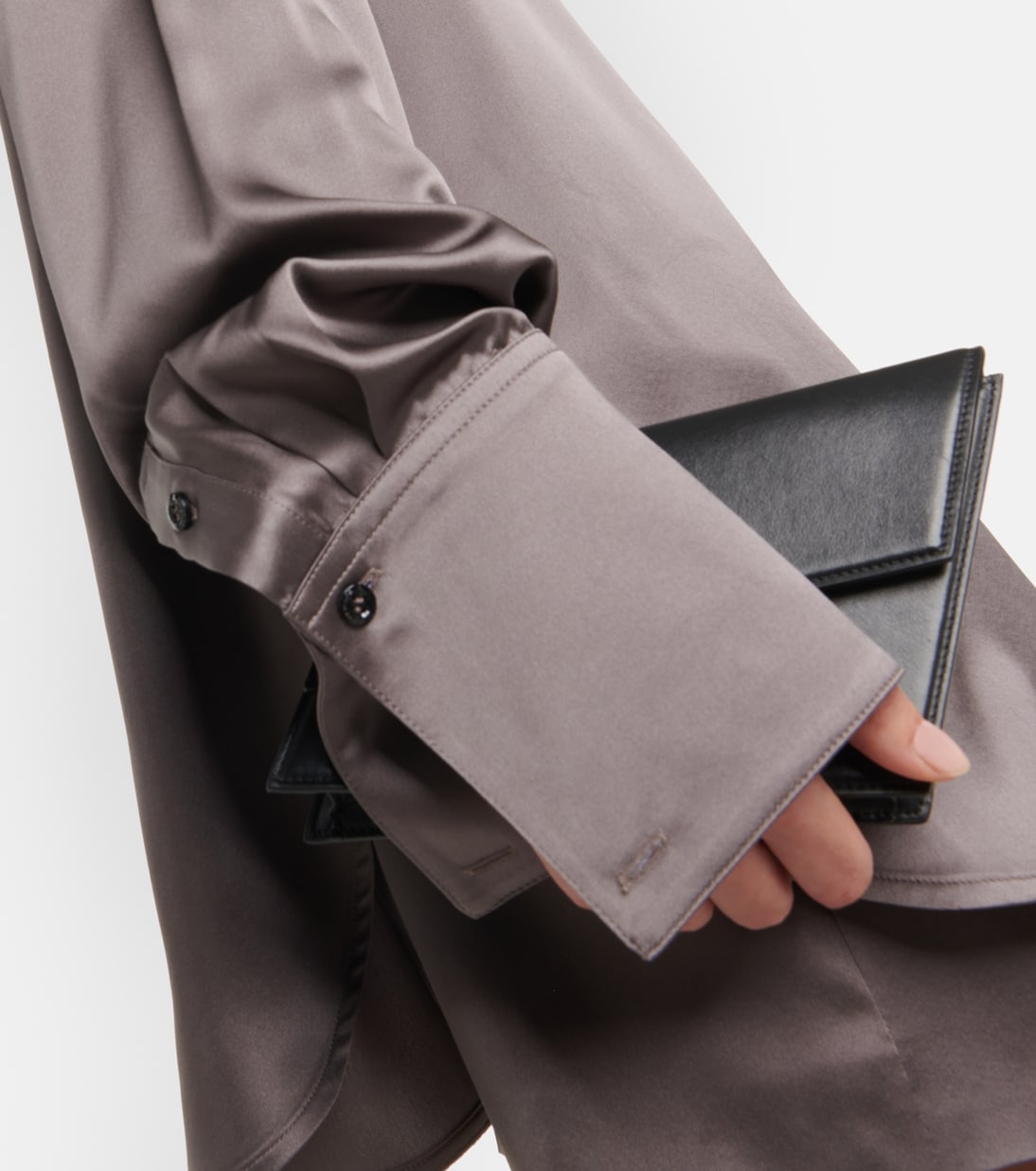 Satin wrap blouse | Peter Do