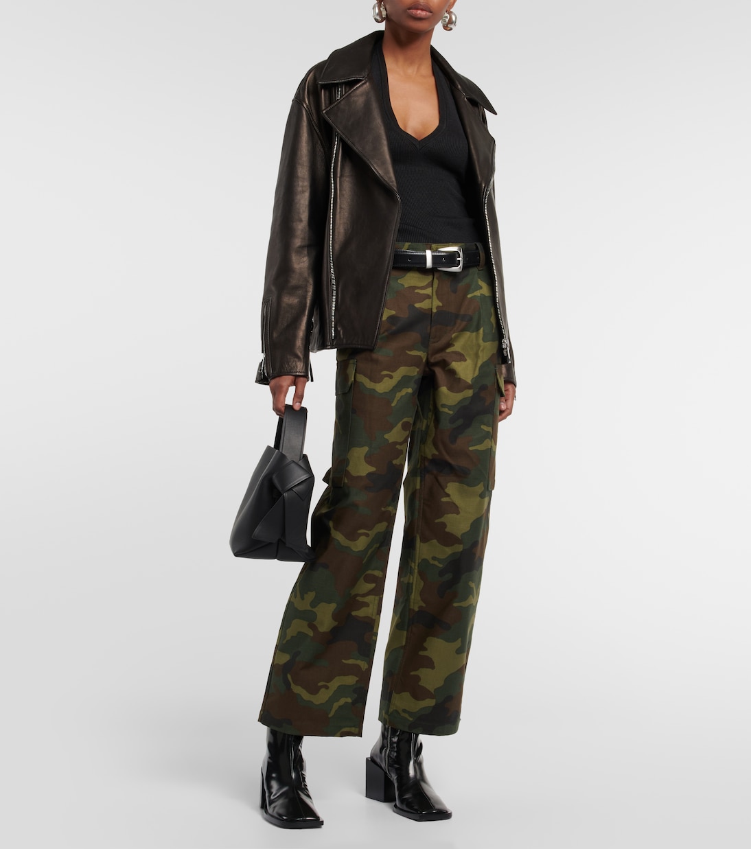 Pantalones cargo Yannic en sarga de algodón | Nili Lotan