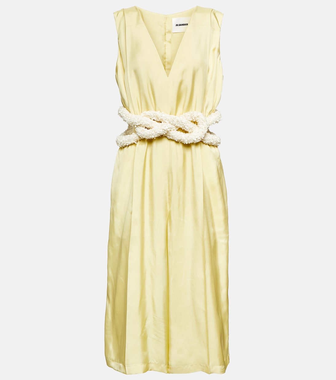 Jumpsuit in raso con cristalli | Jil Sander