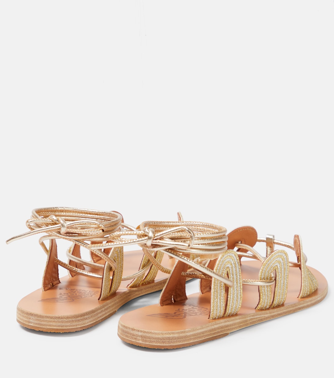 صندل من الجلد المعدني Aristides | Ancient Greek Sandals