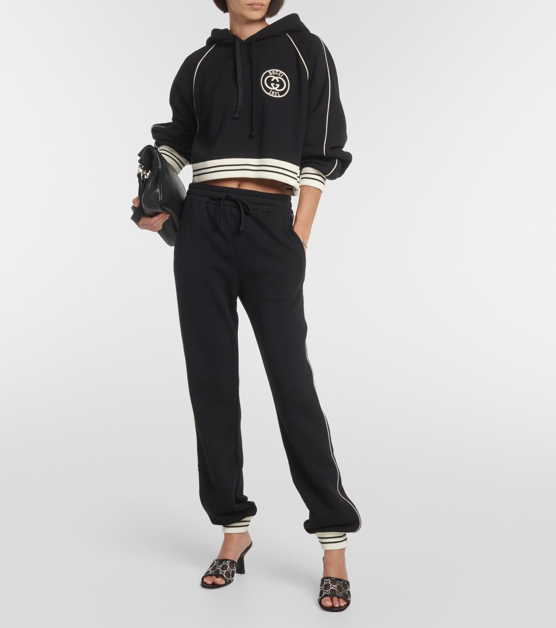 Sudadera Corta de Algodón Jersey por Gucci para Jóvenes Modernos