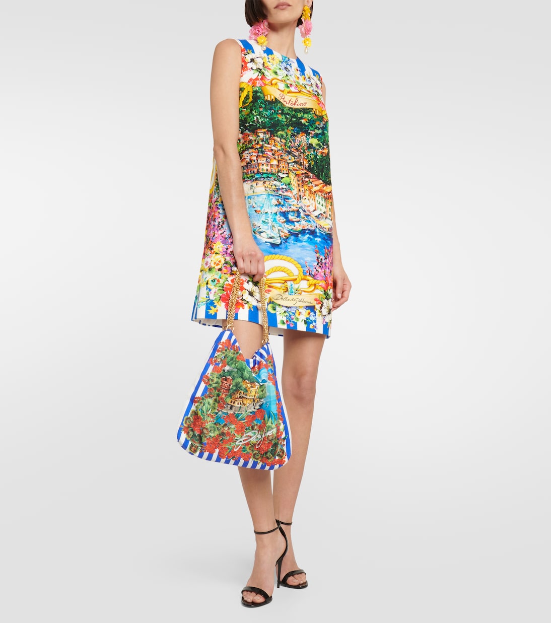 Portofino printed shoulder bag | Dolce&Gabbana
