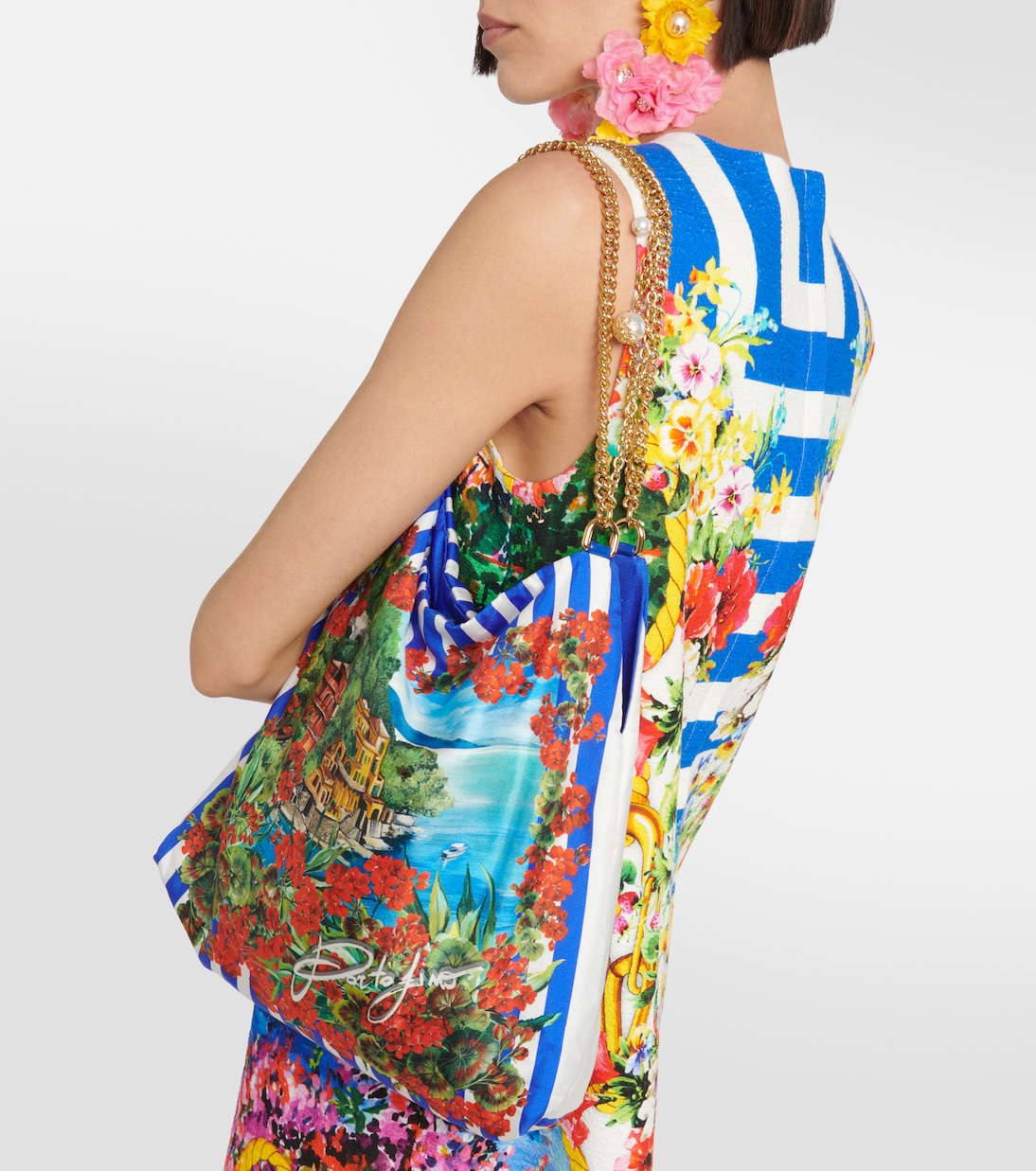 Portofino printed shoulder bag | Dolce&Gabbana