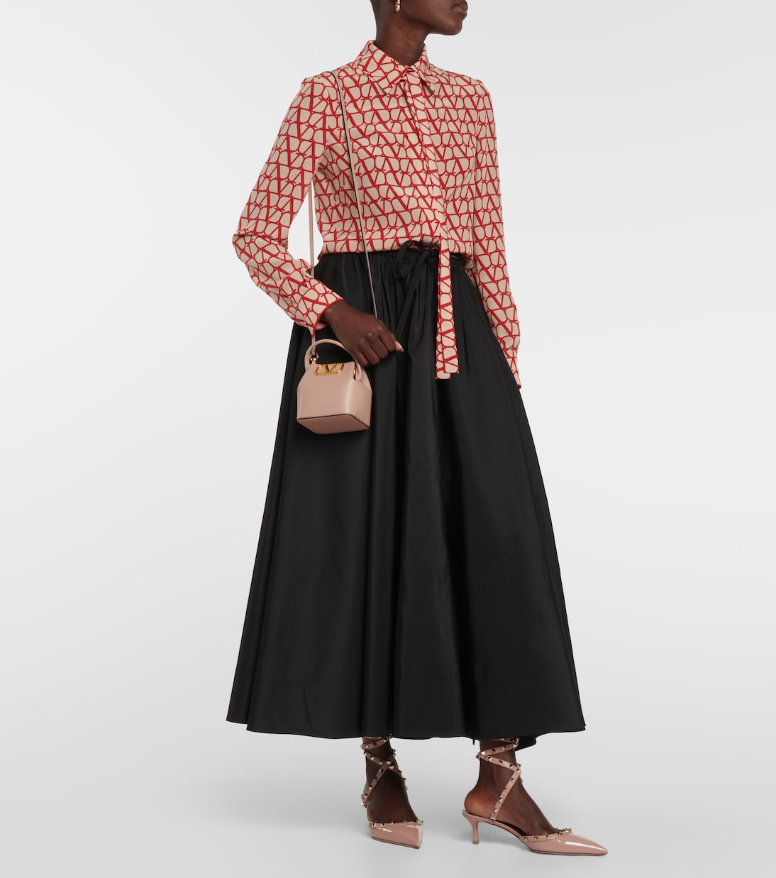 Escarpins Rockstud 50 en cuir verni | Valentino Garavani