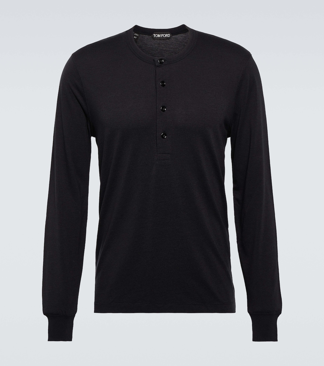 Top Henley en lyocell et coton | Tom Ford