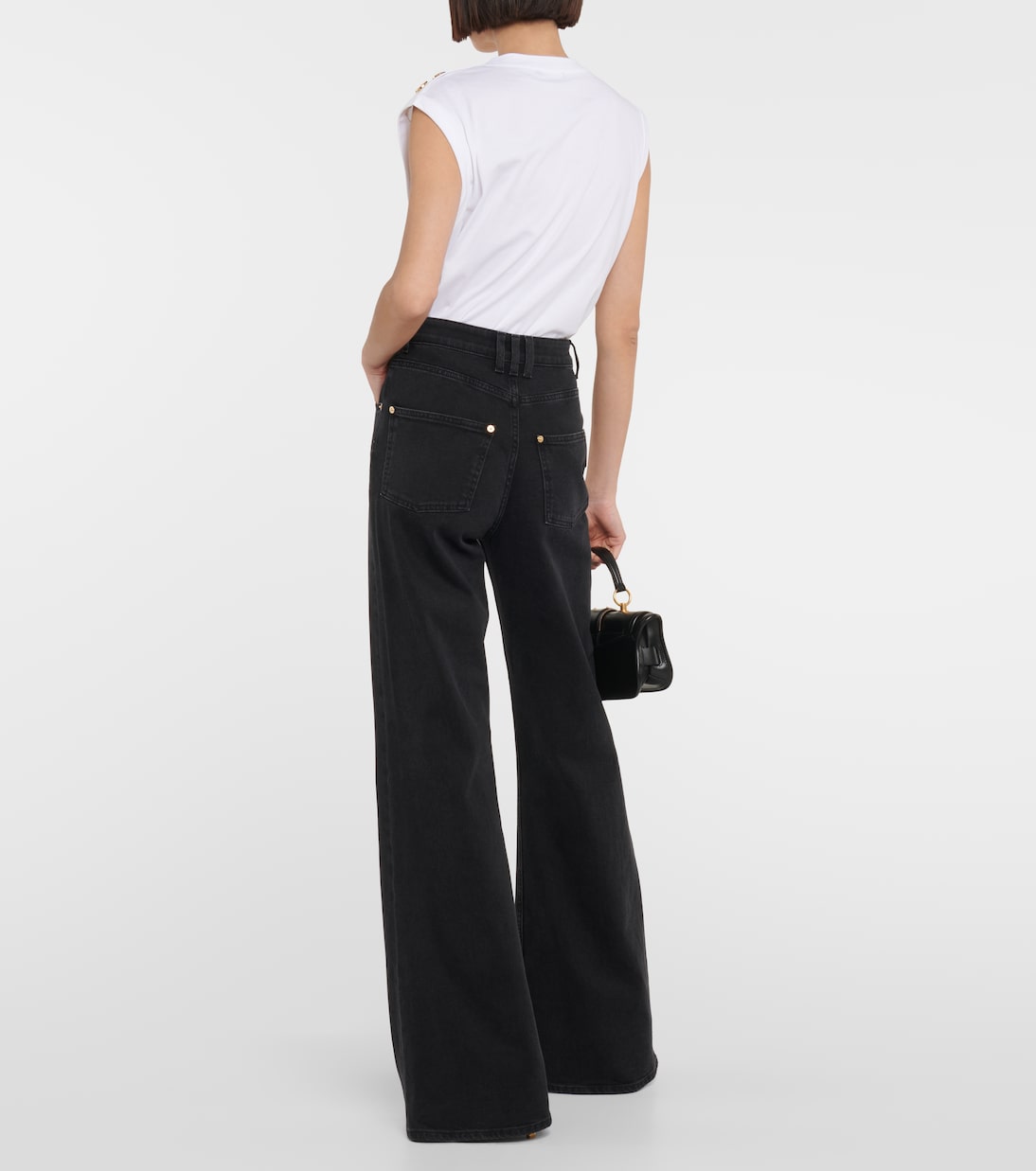 Jeans flared a vita alta | Balmain