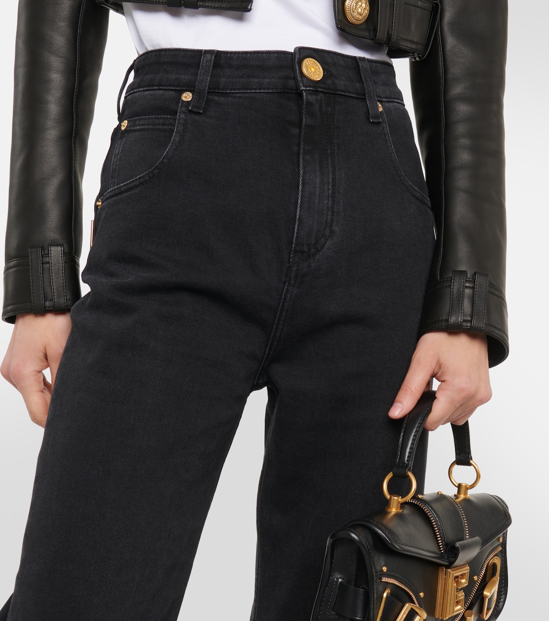 Jeans flared a vita alta | Balmain