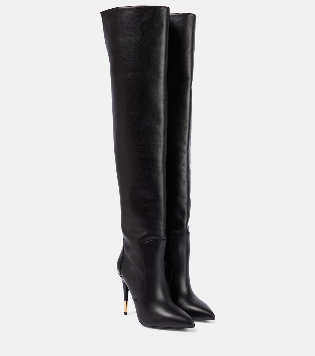 Botas mosqueteras de piel adornada | Tom Ford