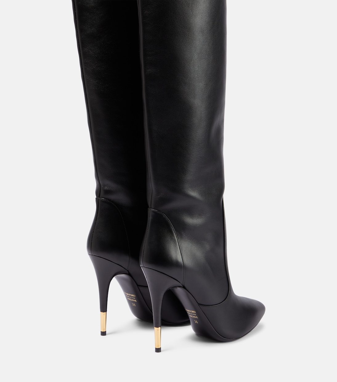 Botas mosqueteras de piel adornada | Tom Ford
