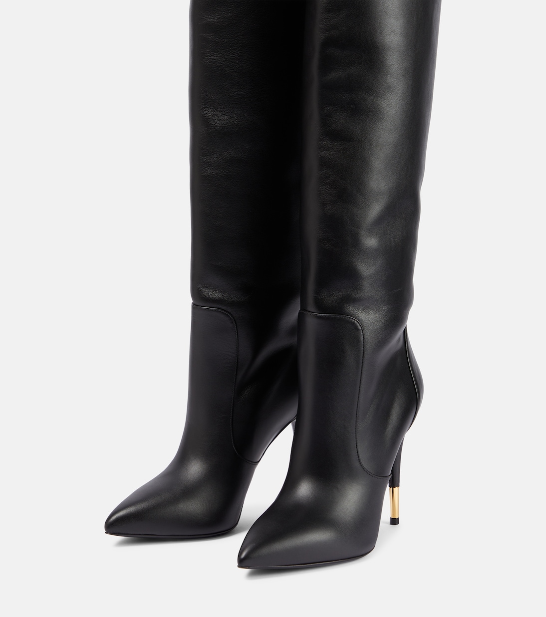 Botas mosqueteras de piel adornada | Tom Ford