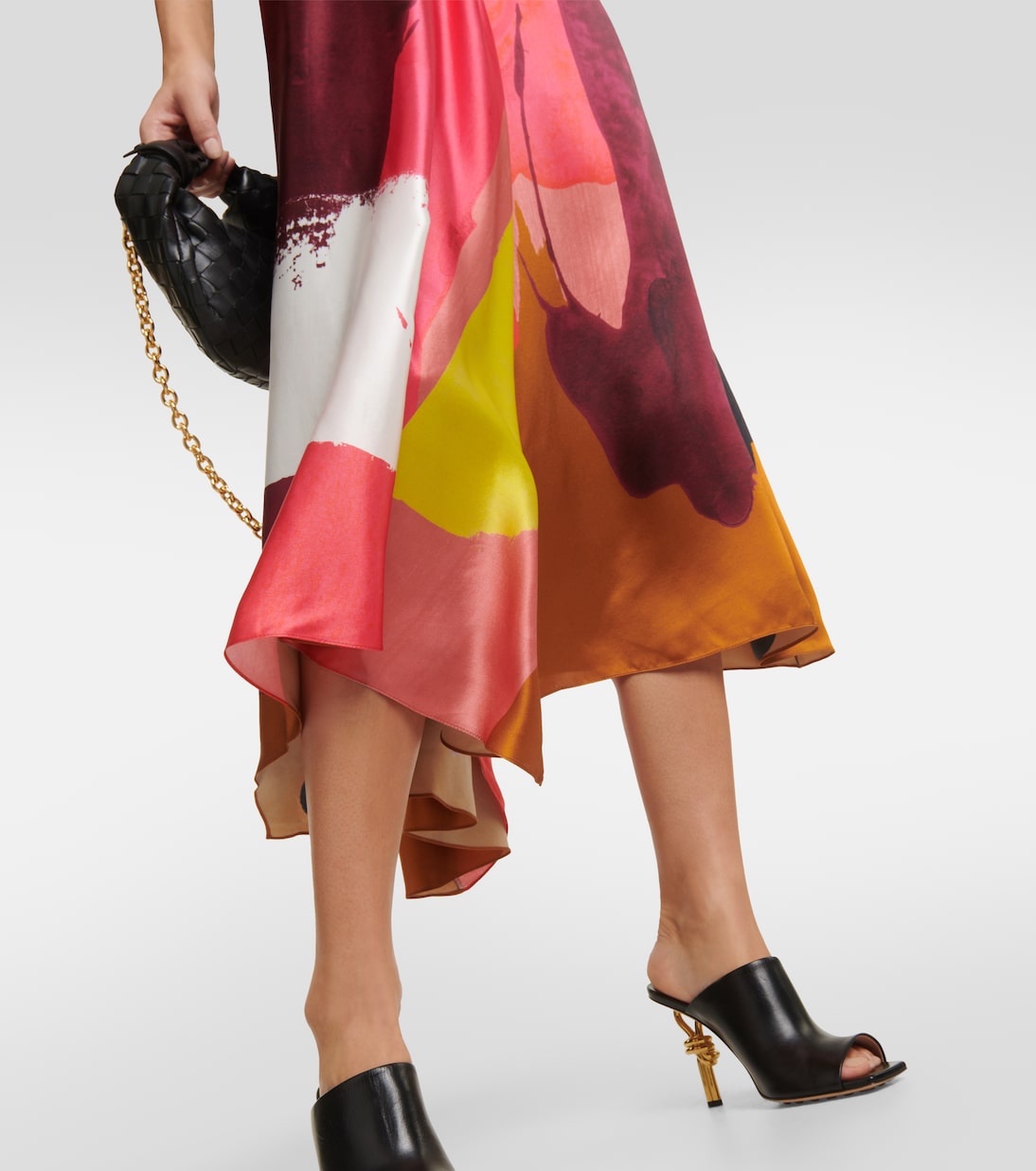 Printed silk satin maxi dress | Roksanda
