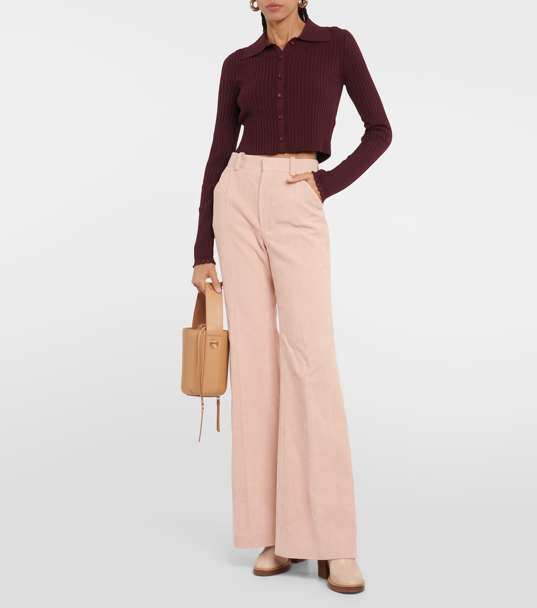 Ribbed-knit wool-blend cardigan | Chloé