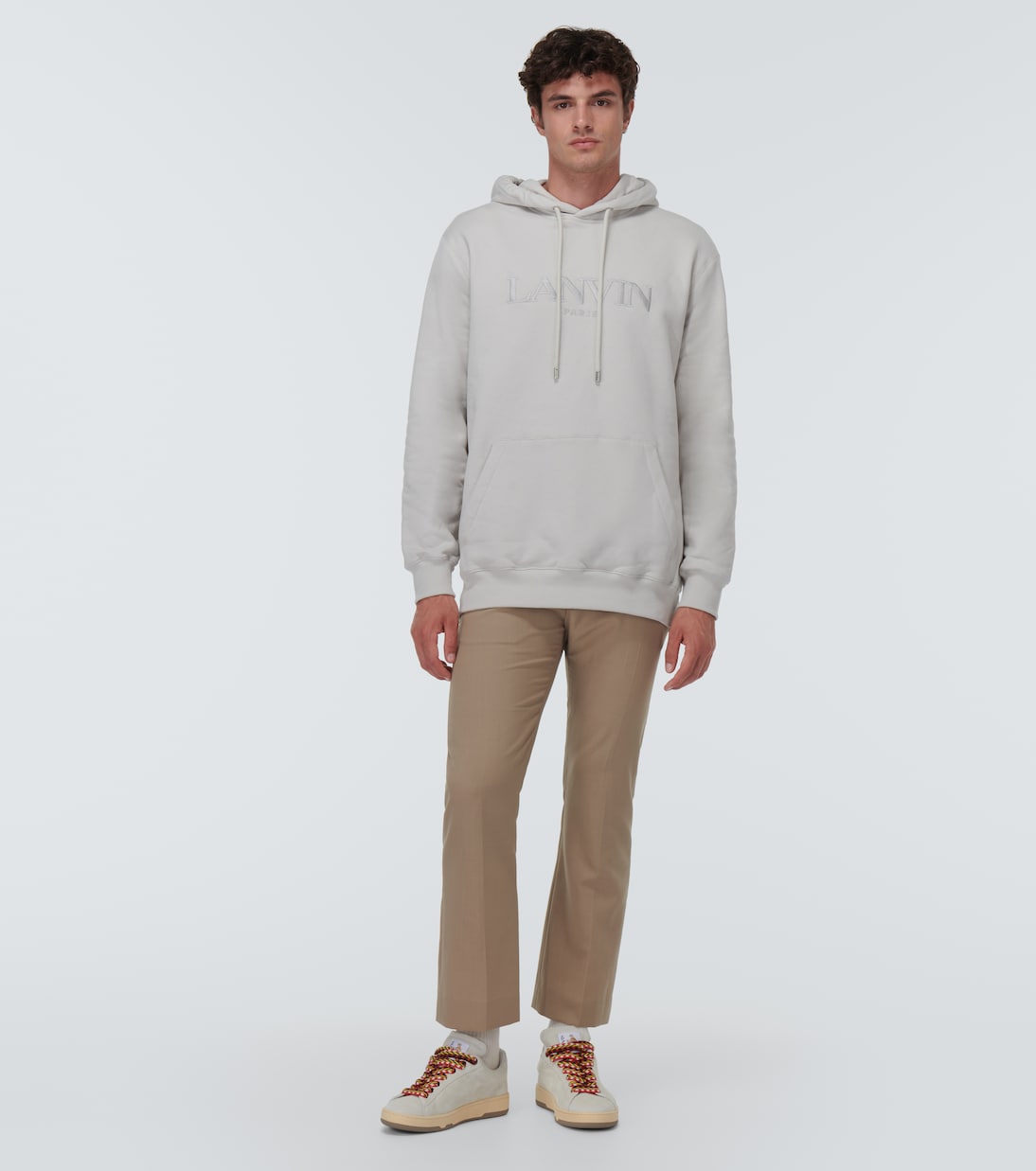 Felpa in cotone con logo e cappuccio | Lanvin