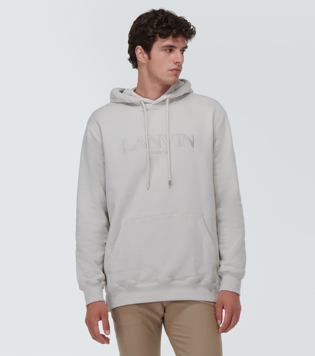 Felpa in cotone con logo e cappuccio | Lanvin