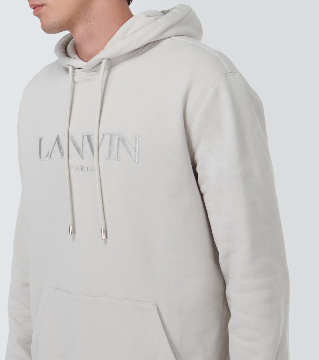 Felpa in cotone con logo e cappuccio | Lanvin