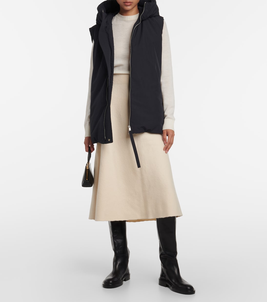 Oversize-Daunenweste | Jil Sander