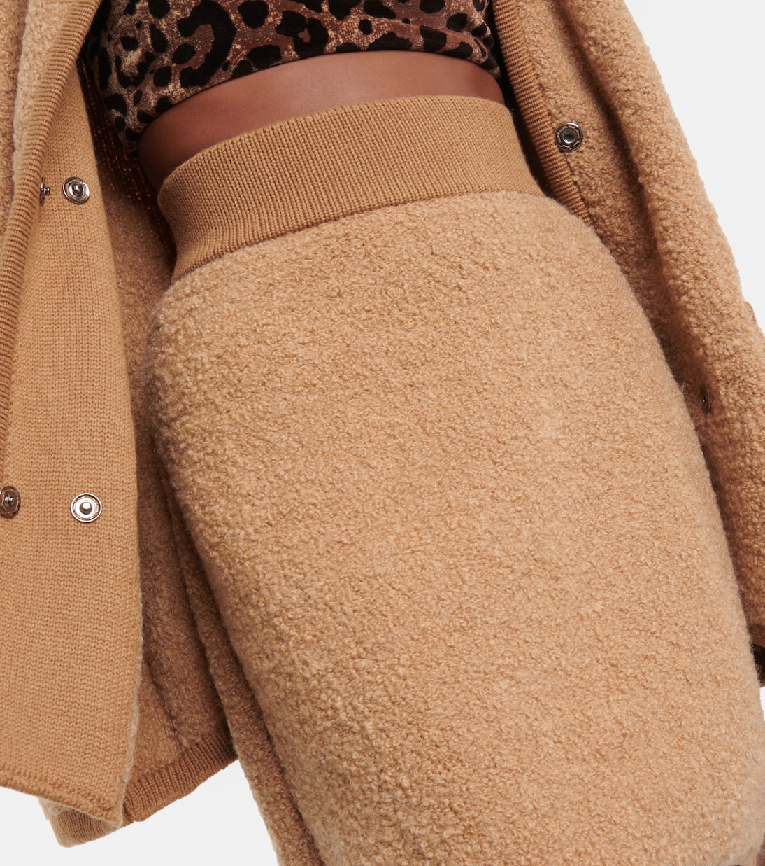 Minifalda de alpaca y cachemir | Dolce&Gabbana